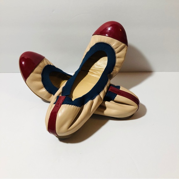 J Crew Mika Leather Ballet Flats Size 8.5 - Picture 2 of 7